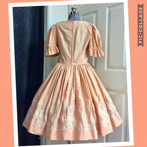 🍑 PRETTY PEACH square dance DRESS! - Picture 5 of 8